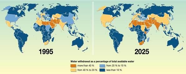 world drought map